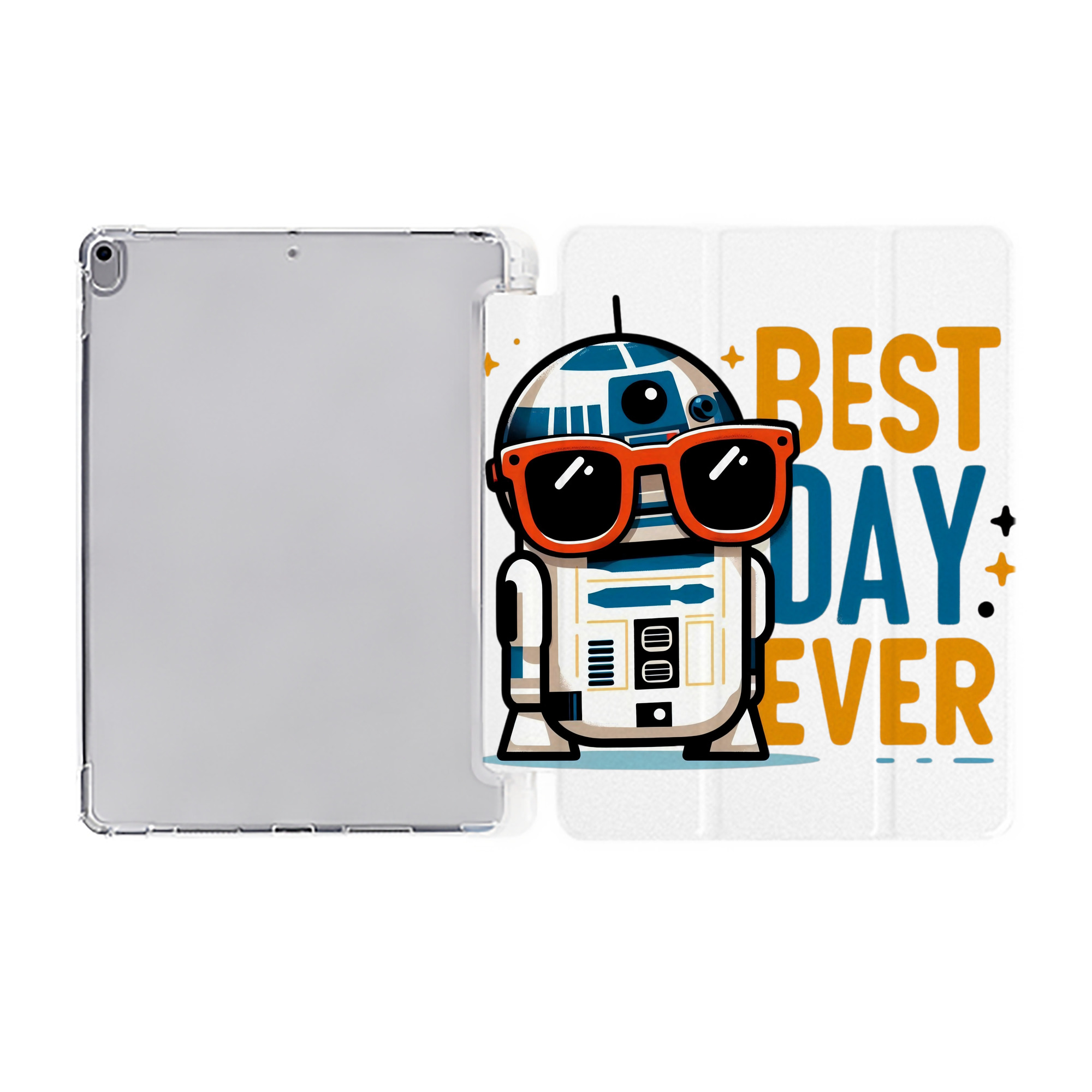 （画像用） スター・ウォーズ Star Wars IPad ケース ペン収納付き 三つ折りスタンド PUレザー×シリコン 対応機種9.5/10.5/10.9インチ